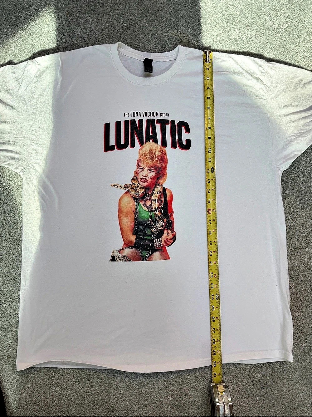 Luna Vachon  Lunatic The Luna Vachon Story  Tee White 2XL